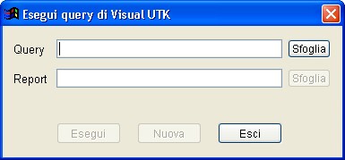 maschera esecuzione query
